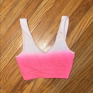 Aerie Pink Ombre Sports Bra